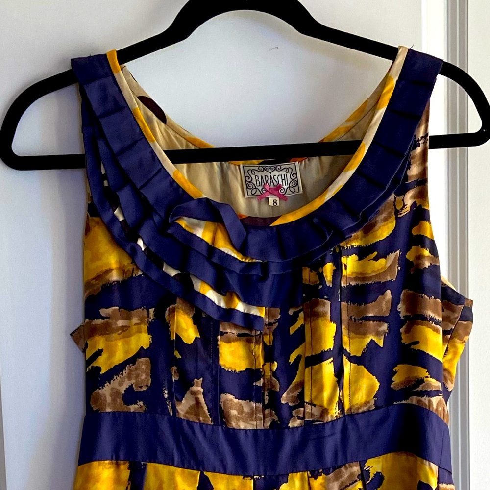 Yoana Baraschi Anthropologie Isla Dorada Silk Dress Size 8 - Picture 7 of 8